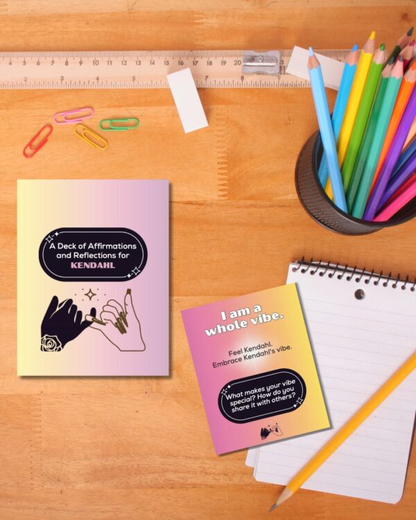 Personalized Youth Affirmation Deck